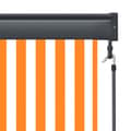 Miniatyrbilde 6 av 8: vidaXL Utendørs rullegardin 80x250 cm hvit og oransje