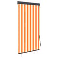 Miniatyrbilde 1 av 8: vidaXL Utendørs rullegardin 80x250 cm hvit og oransje
