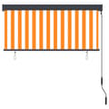 Miniatyrbillede 4 af 8: vidaXL udendørs rullegardin 140x250 cm hvid og orange