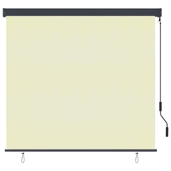 vidaXL Rullgardin utomhus 160x250 cm gräddvit