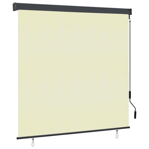 vidaXL Rullgardin utomhus 160x250 cm gräddvit