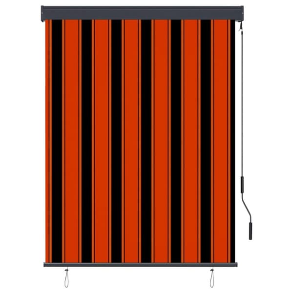 vidaXL Rullgardin utomhus 120x250 cm orange och brun