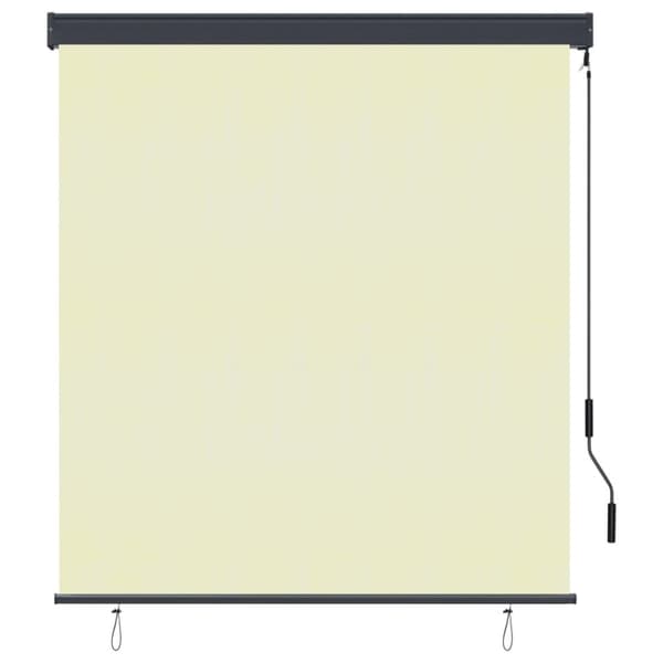 vidaXL Rullgardin utomhus 140x250 cm gräddvit