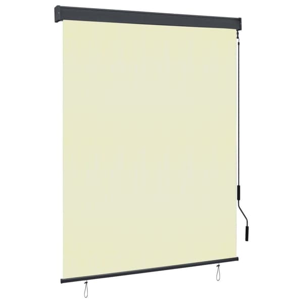vidaXL Rullgardin utomhus 140x250 cm gräddvit