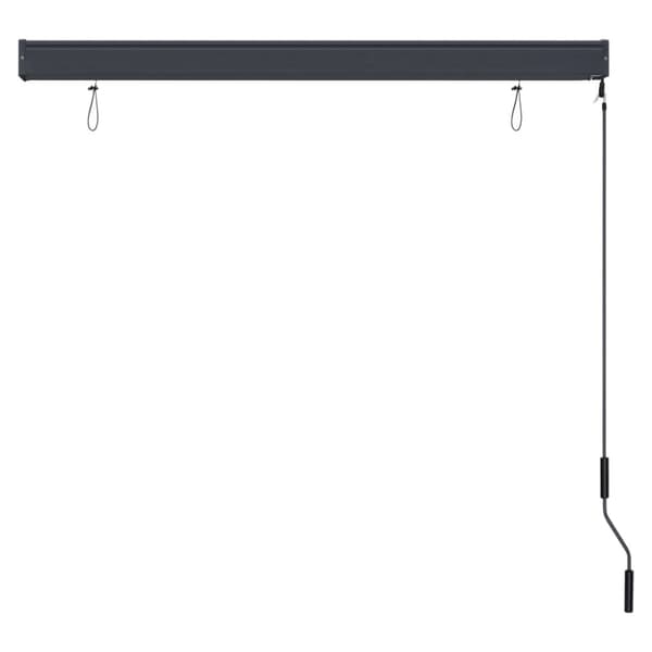 vidaXL Ulkorullaverho 140x250 cm antrasiitti
