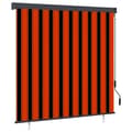 Miniatyrbillede 1 af 8: vidaXL udendørs rullegardin 160x250 cm orange og brun
