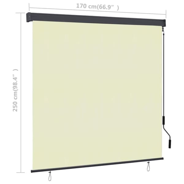 vidaXL Ulkorullaverho 170x250 cm kerma