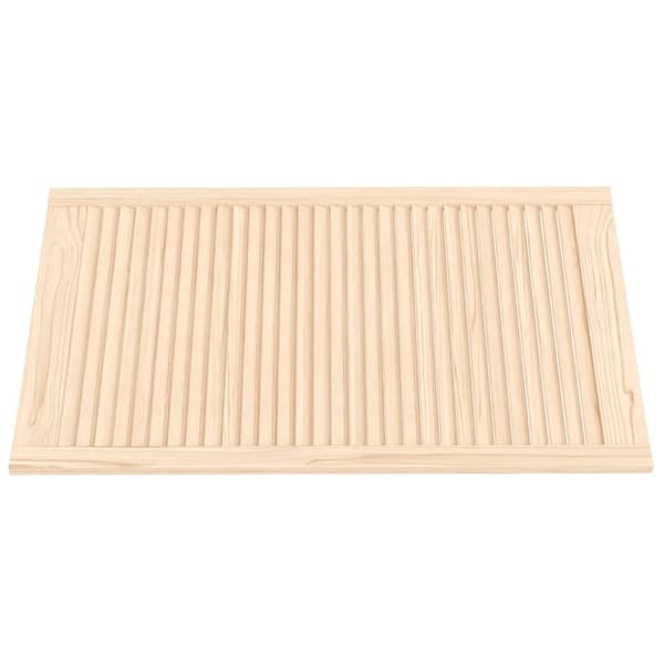 vidaXL Skåpluckor lamelldesign 4 st 99,3x59,4 cm massiv furu