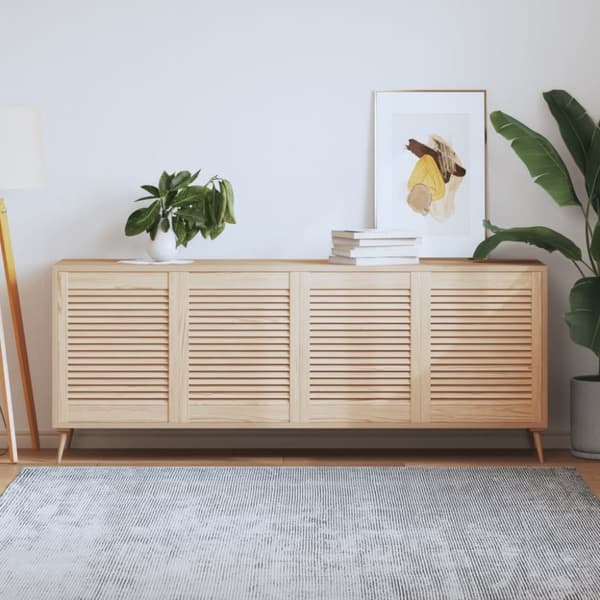 vidaXL Skåpluckor lamelldesign 4 st 61,5x49,4 cm massiv furu
