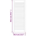 Miniatyrbild 7 av 7: vidaXL Skåpluckor lamelldesign 4 st 99,3x39,4 cm massiv furu
