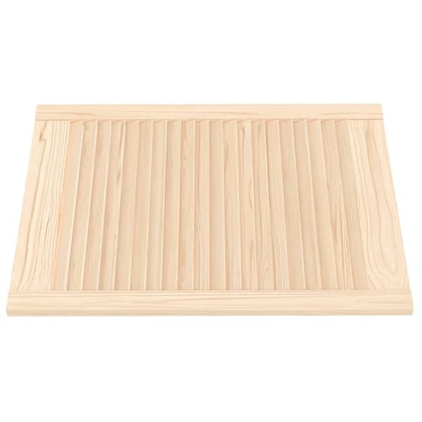 vidaXL Skåpluckor lamelldesign 4 st 69x49,4 cm massiv furu