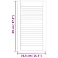 Miniatyrbild 7 av 7: vidaXL Skåplucka lamelldesign 69x39,4 cm massiv furu