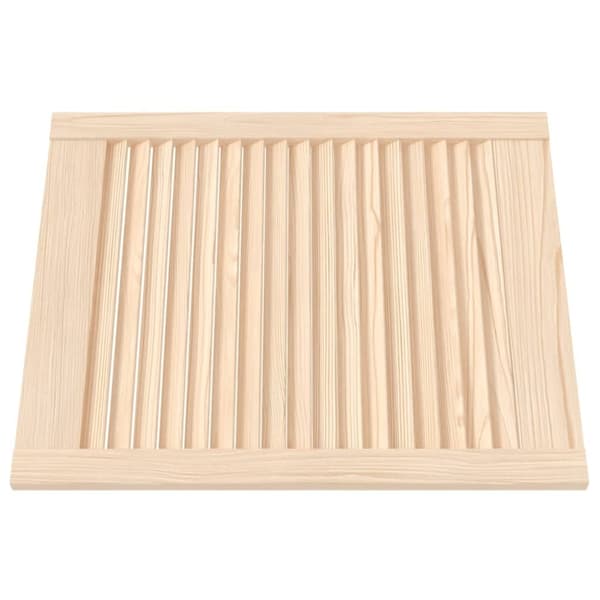 vidaXL Skåplucka lamelldesign 61,5x49,4 cm massiv furu