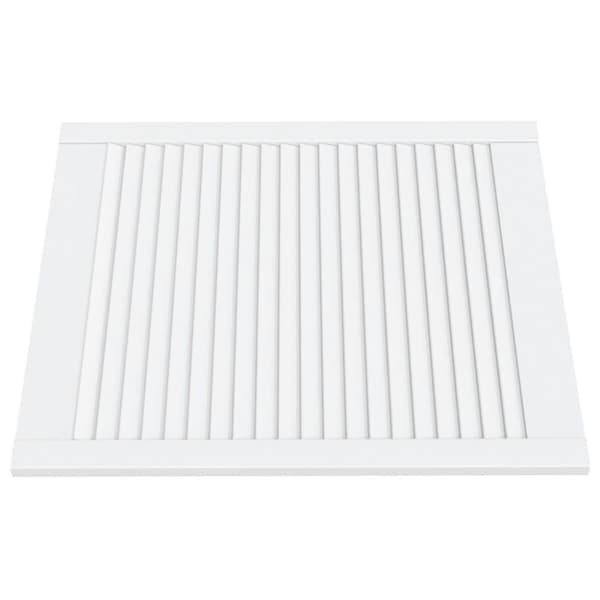 vidaXL Kaapin ovi säleikkömuotoilu valkoinen 69x59,4 cm täysi mänty
