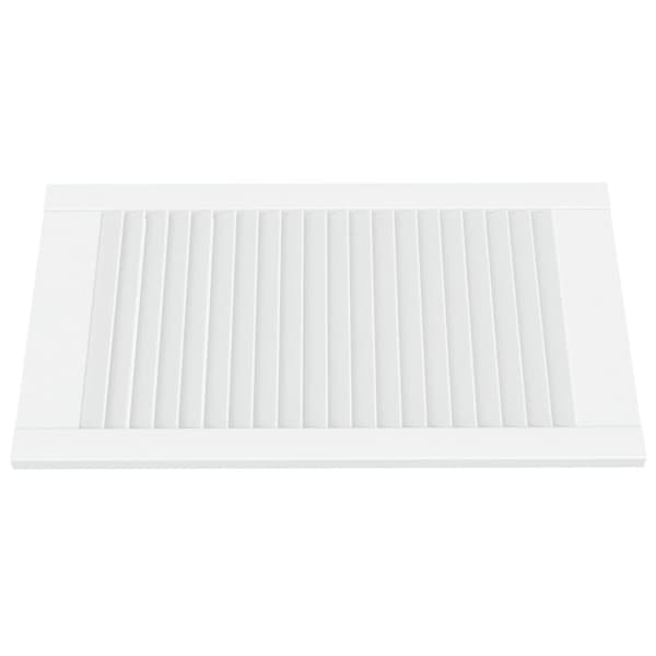 vidaXL skabslåger 2 stk. 69x39,4 cm lameldesign massivt fyr hvid