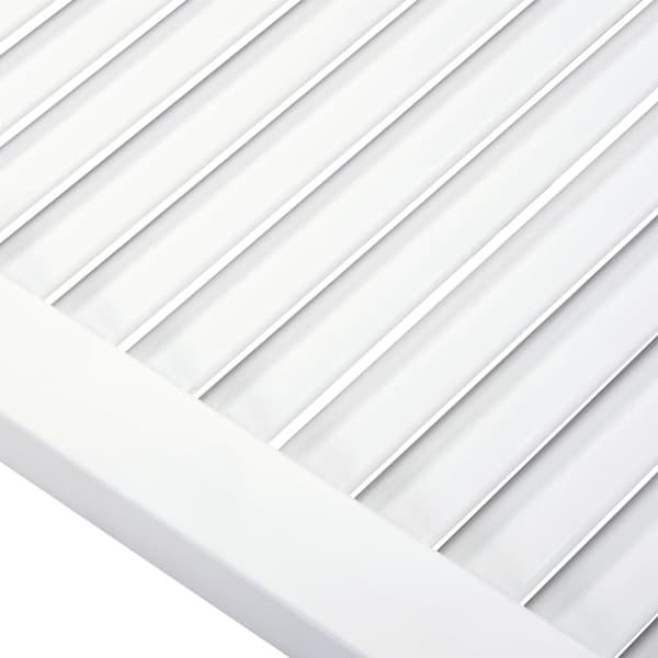 vidaXL skabslåger 2 stk. 69x39,4 cm lameldesign massivt fyr hvid