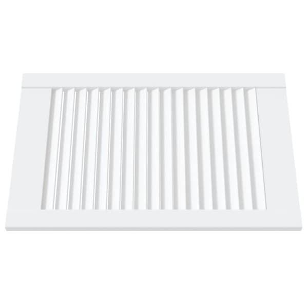 vidaXL skabslåger 2 stk. 61,5x39,4 cm lameldesign massivt fyr hvid