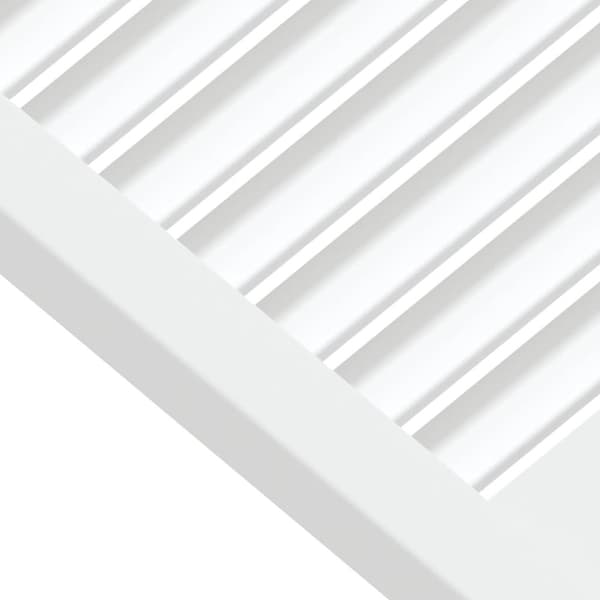 vidaXL skabslåger 2 stk. 61,5x39,4 cm lameldesign massivt fyr hvid