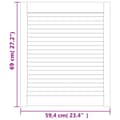 Miniatyrbild 7 av 7: vidaXL Skåpluckor lamelldesign 2 st vit 69x59,4 cm massiv furu