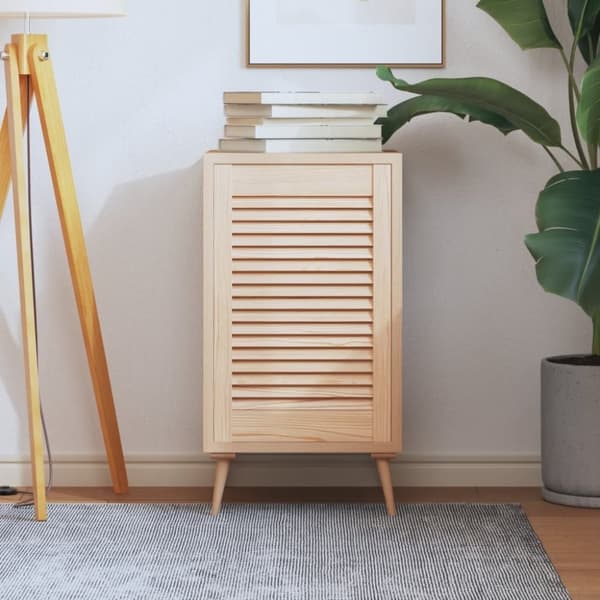 vidaXL Skåplucka lamelldesign 61,5x39,4 cm massiv furu
