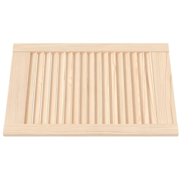 vidaXL Skåplucka lamelldesign 61,5x39,4 cm massiv furu
