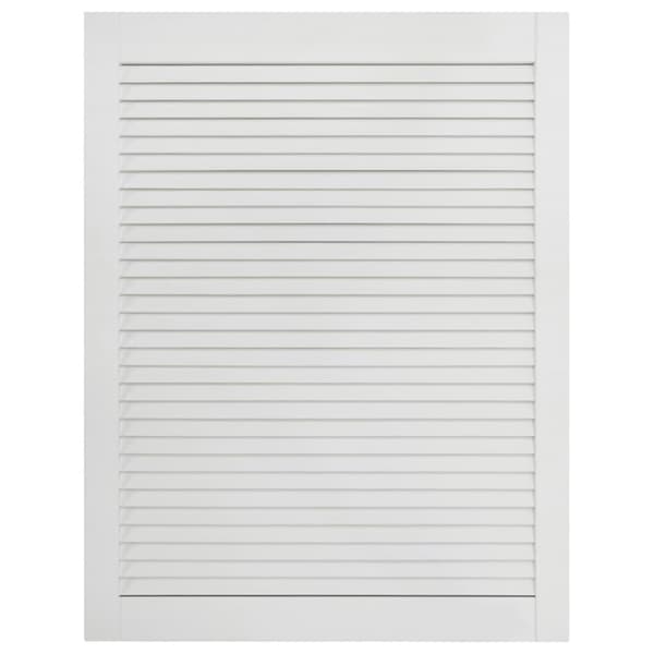 vidaXL skabslåge 69x49,4 cm lameldesign massivt fyrretræ hvid