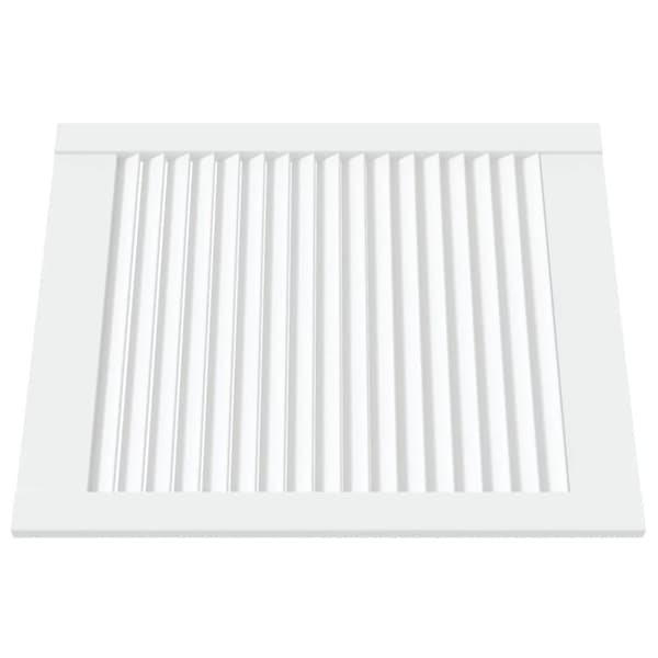 vidaXL Skåpluckor lamelldesign 2 st vit 61,5x49,4 cm massiv furu