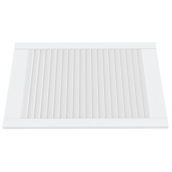 vidaXL Skåpluckor lamelldesign 4 st vit 69x49,4 cm massiv furu
