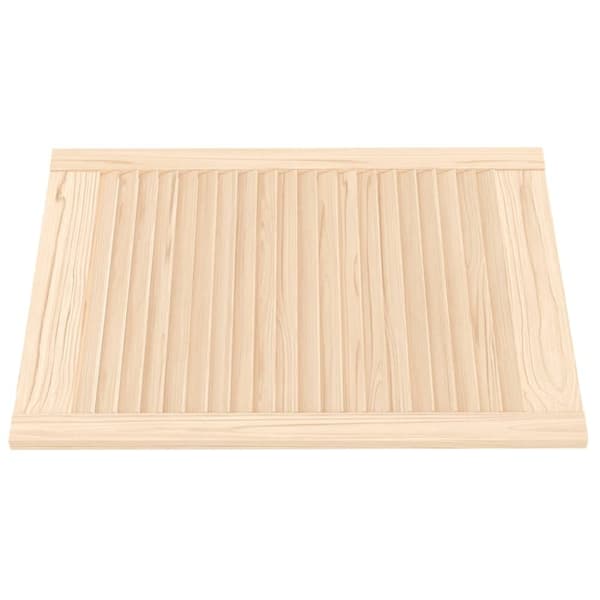 vidaXL Skåplucka lamelldesign 69x49,4 cm massiv furu