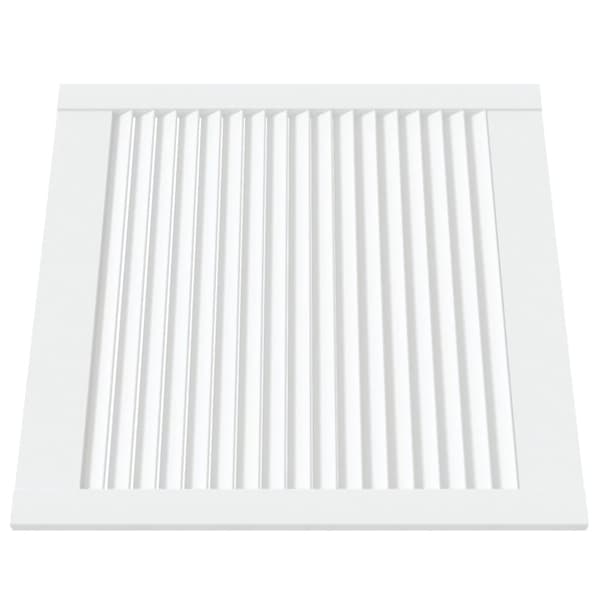 vidaXL Skåpluckor lamelldesign 2 st vit 61,5x59,4 cm massiv furu