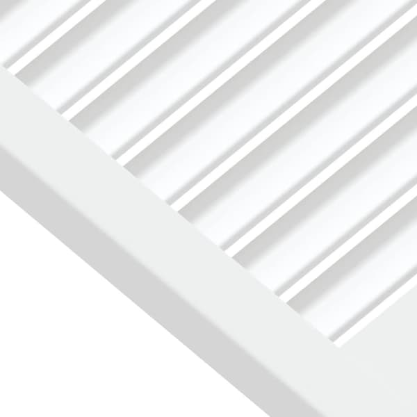 vidaXL Skåpluckor lamelldesign 2 st vit 61,5x59,4 cm massiv furu