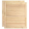 Miniatyrbild 1 av 7: vidaXL Skåpluckor lamelldesign 2 st 61,5x49,4 cm massiv furu
