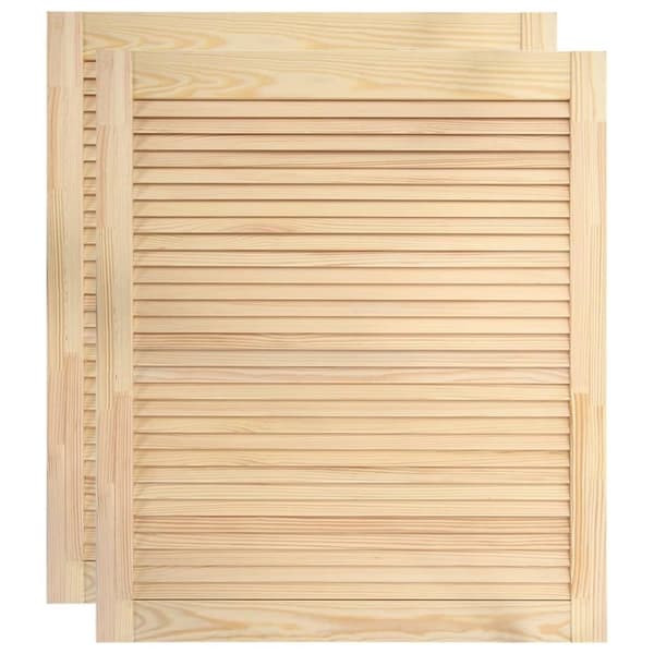 vidaXL Skåpluckor lamelldesign 2 st 61,5x49,4 cm massiv furu