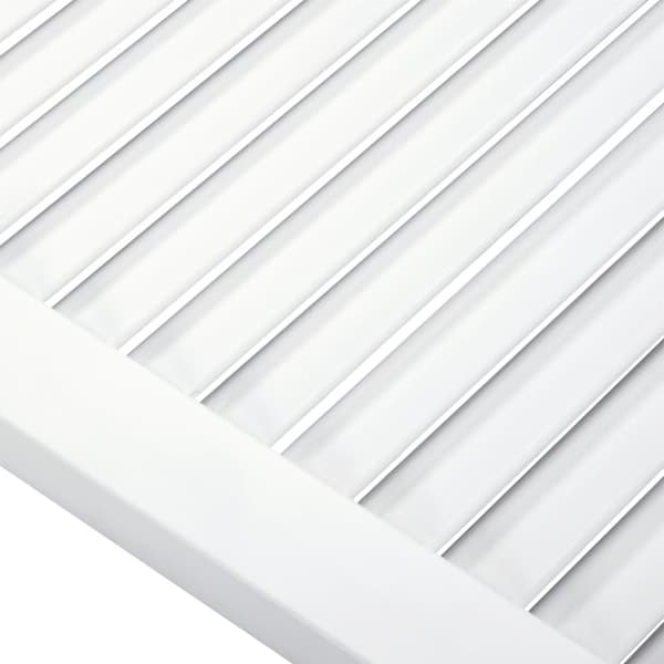 vidaXL Skåpluckor lamelldesign 4 st vit 69x39,4 cm massiv furu