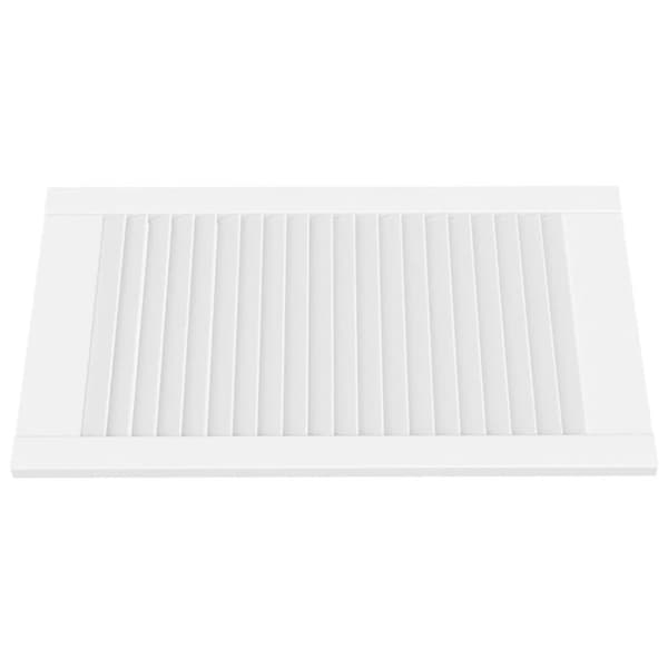 vidaXL Skåpluckor lamelldesign 4 st vit 69x39,4 cm massiv furu