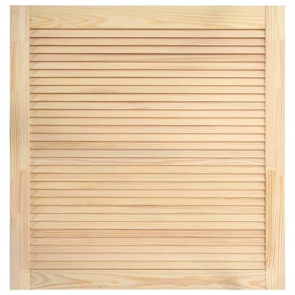vidaXL Kaapin ovi säleikkömuotoilu 61,5x59,4 cm täysi mänty