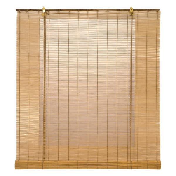 Rullpersienner Stor Planet Ocre Naturell Mango Bambu 90 x 175 cm