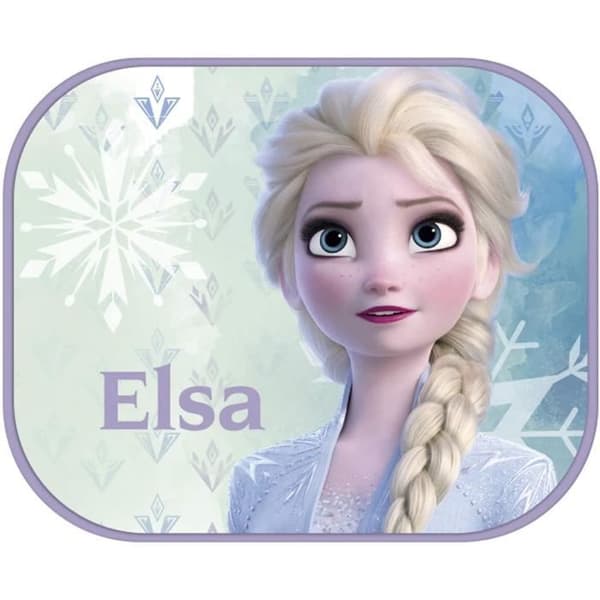 Solskydd - Disney - Frost - 44 x 36 cm - Blå/Grön - Sugkoppar