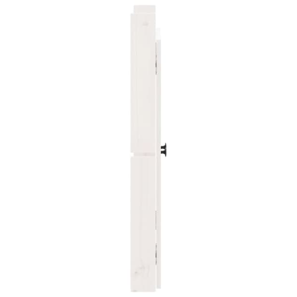 vidaXL låge til udendørs køkkenskab 50x9x82 cm massivt fyrretræ hvid