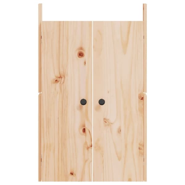 vidaXL Ulkokeittiökaapin ovet 2 kpl 50x9x82 cm täysi mänty