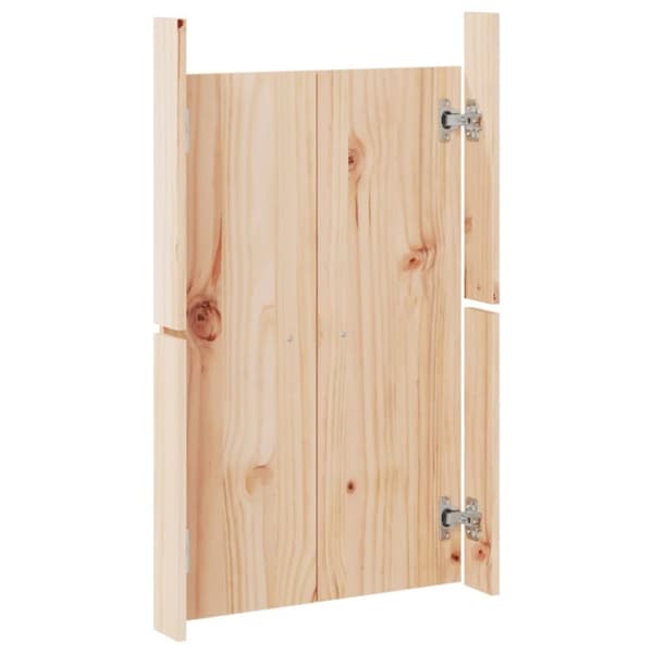 vidaXL Ulkokeittiökaapin ovet 2 kpl 50x9x82 cm täysi mänty
