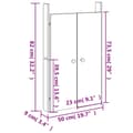 Miniatyrbilde 10 av 10: vidaXL Utekjøkkendører 2stk 50x9x82 cm heltre furu