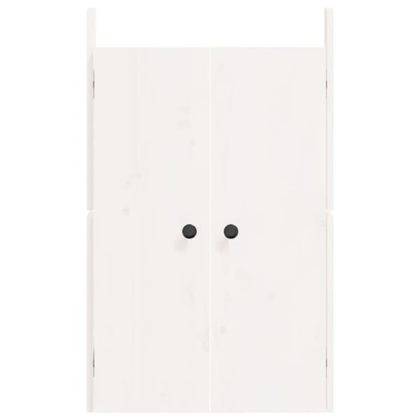 vidaXL Köksluckor för utomhusbruk 2 st vit 50x9x82 cm massiv furu