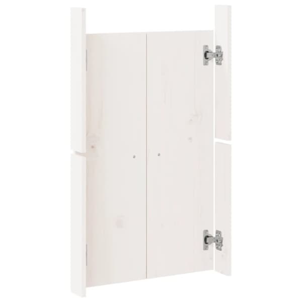 vidaXL Köksluckor för utomhusbruk 2 st vit 50x9x82 cm massiv furu