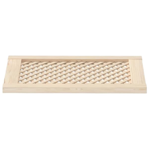 vidaXL Kaapin ovet ristikkomuotoilu 2 kpl 39,5x69 cm täysi mänty