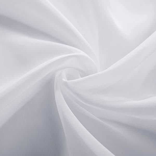Rootz Sheer Voile Gardiner - Draperer - Vinduesbeklædning - Paneler - Vinduesforbindinger - Gardinsæt - Persienner - Hvide - 140x145 cm