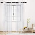 Miniatyrbillede 2 af 7: Rootz Sheer Voile Gardiner - Draperer - Vinduesbeklædning - Paneler - Vinduesforbindinger - Gardinsæt - Persienner - Hvide - 140x145 cm