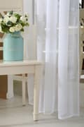Miniatyrbillede 6 af 11: Rootz Voile Gardiner - Draperer - Vinduesbeklædning - Sheers - Paneler - Persienner - Hvide - 140x245 cm