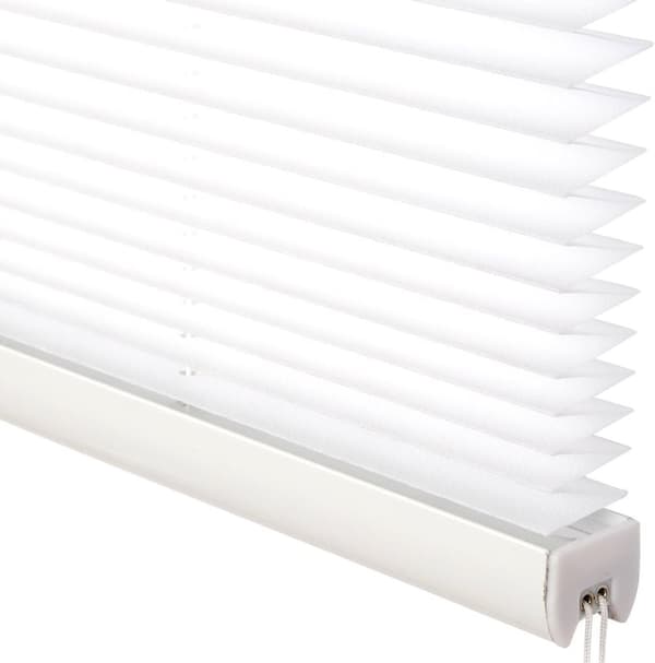 Rootz Plisse Plisségardin - Fönsterskärm - Solskyddsmedel - Ljusfilter - Sekretessskärm - Rumsmörkning - Mörkläggningsgardin - Vit - 60x130cm