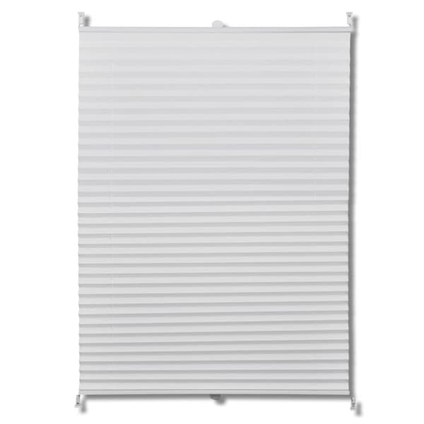 Plisserede blinde 60x200 cm hvid